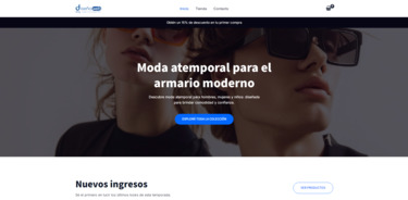 Plantilla de ecommerce 29 con diseño para artículos de ropa
